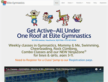 Tablet Screenshot of elitegymnasticsinfo.com